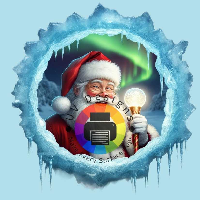 Santa Claus in circle no. 3