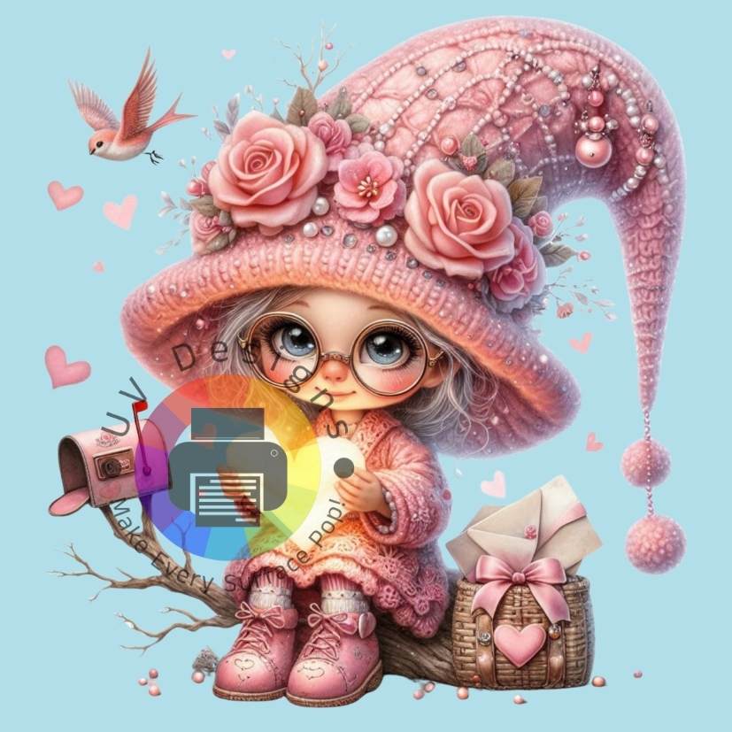 Meisje met roze hoed nr 1