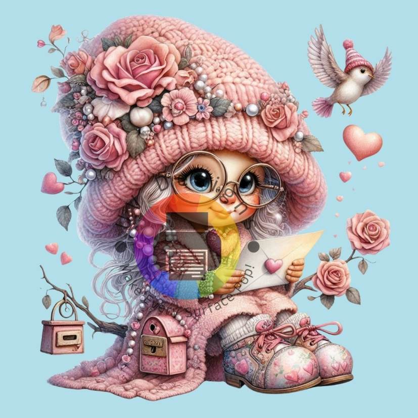 Meisje met roze hoed nr 2