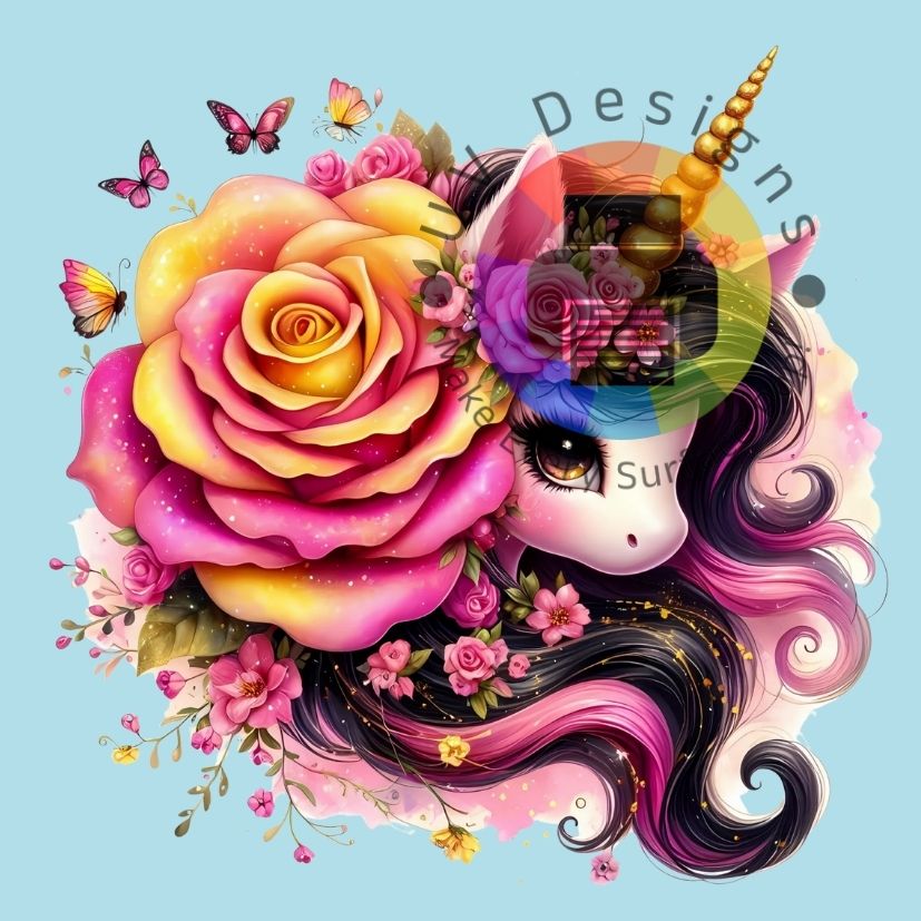 Unicorn roze - gele roos nr 2