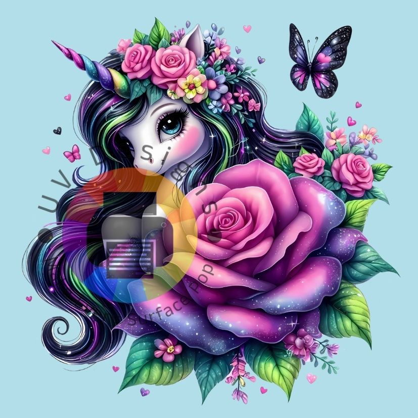 Unicorn paarse roos nr 2