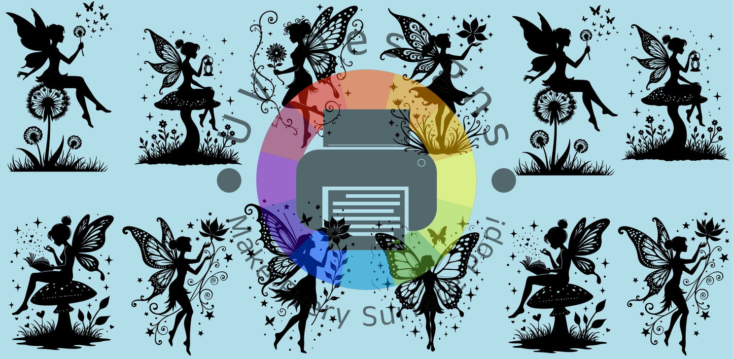 16oz Feeën silhouetten nr 4