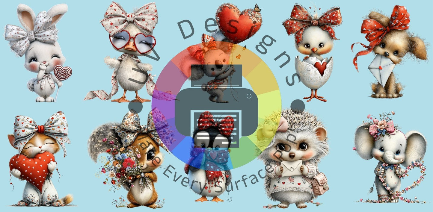 16oz Schattige valentijn diertjes