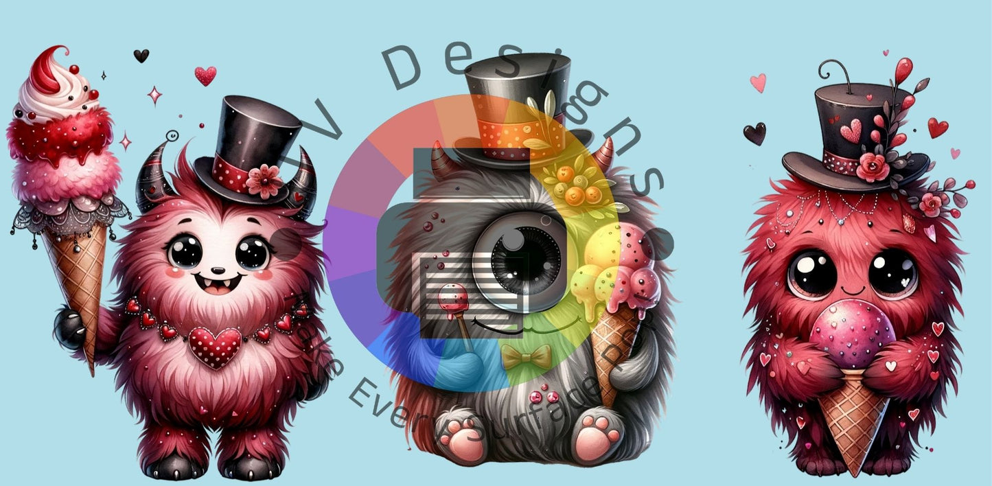 16oz Valentijn monstertjes