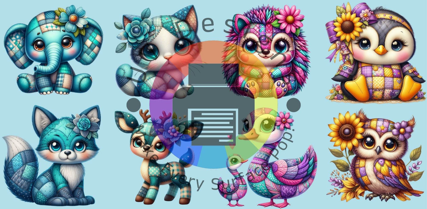 16oz Patched animals