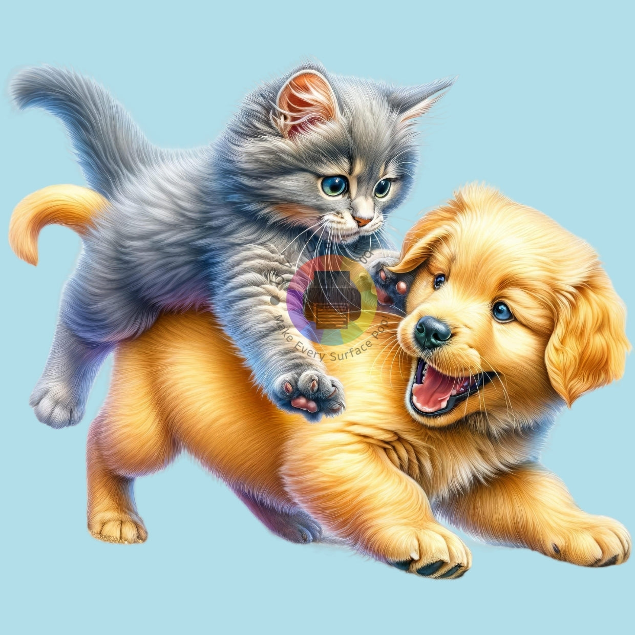12 cm Kitten en Puppy nr 2