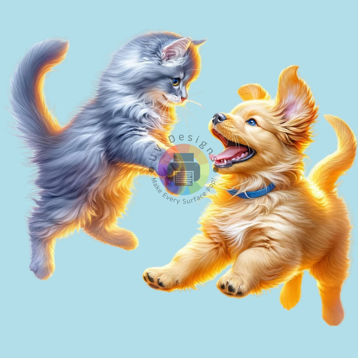 Chaton et chiot de 12 cm n° 3