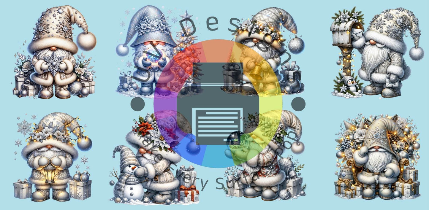 16oz Witte kerst kabouters