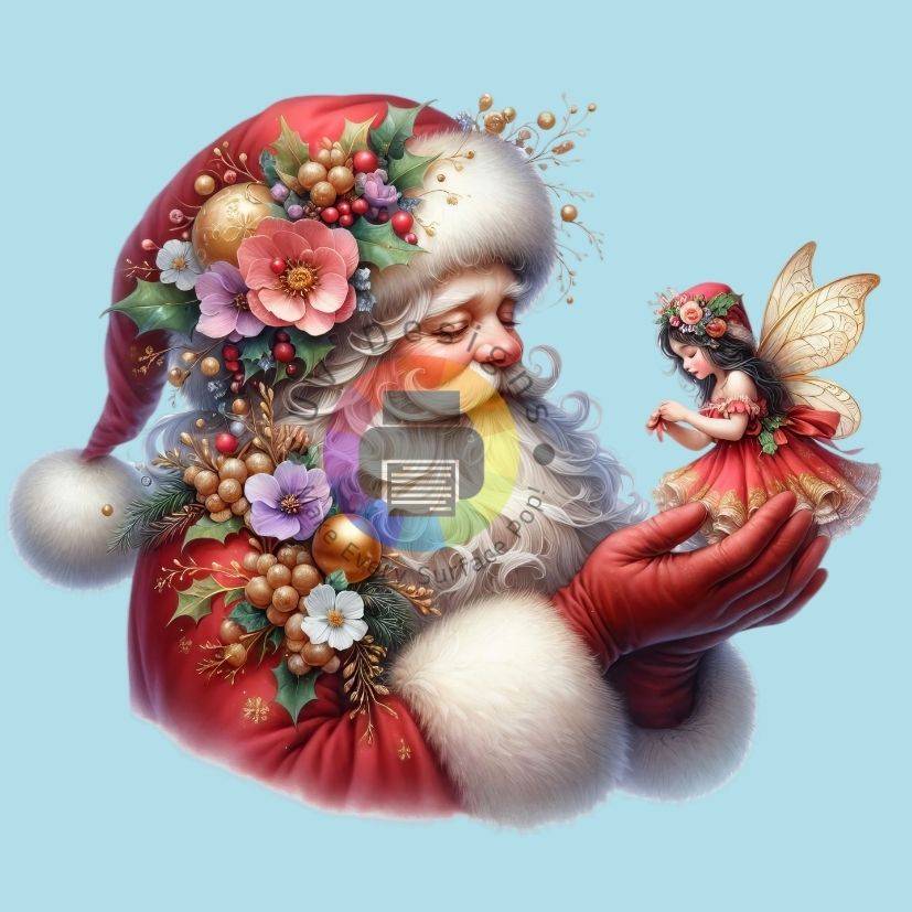 Santa Claus with fairy
