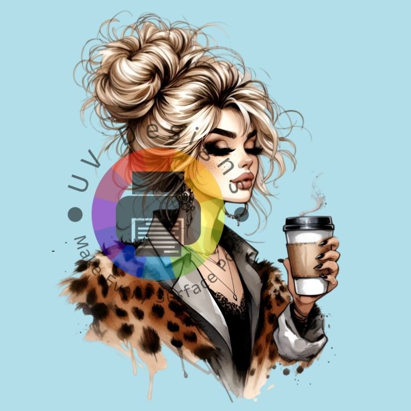 Leopard koffie dame nr 2