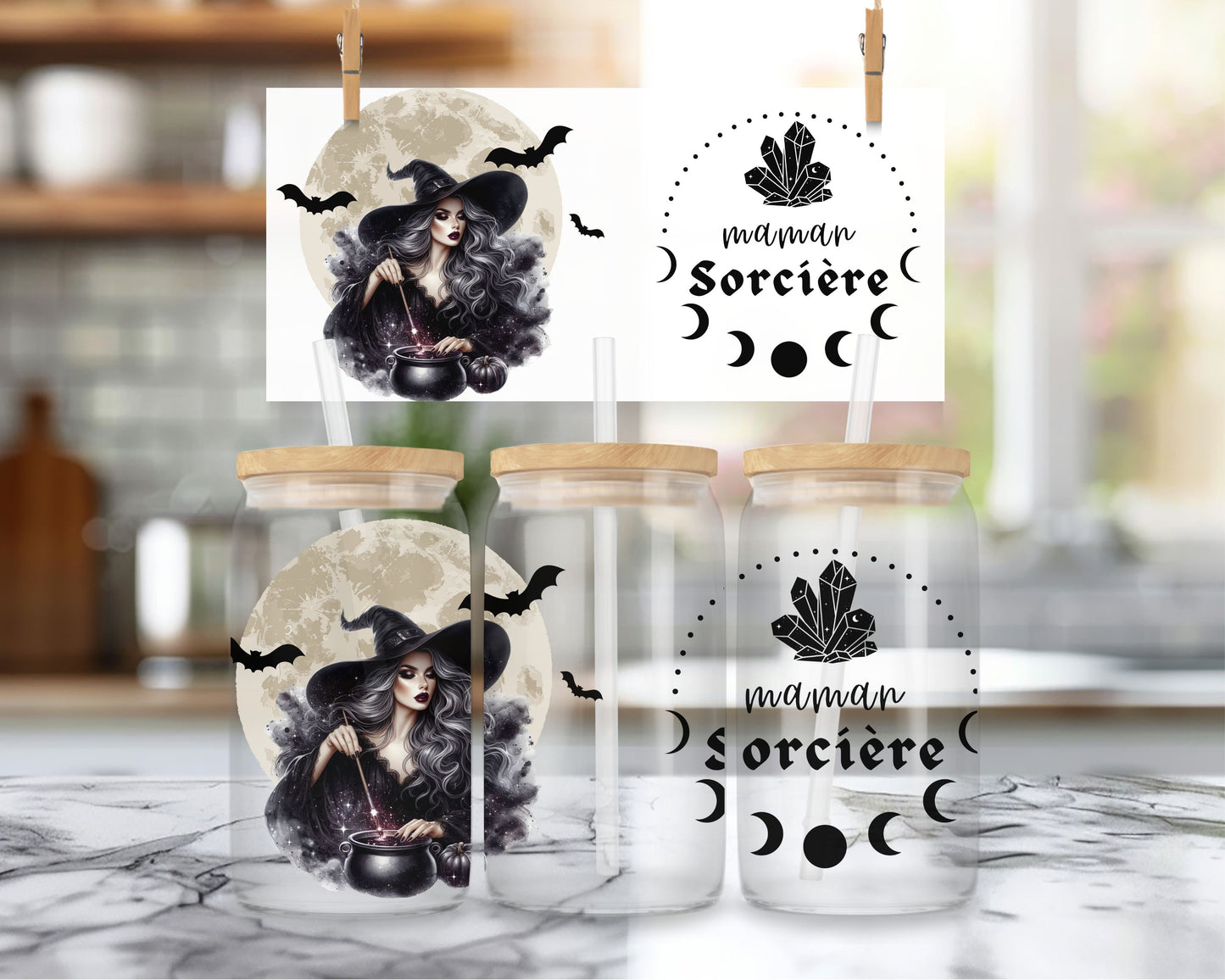 16oz Witchy mama - ENG & FR