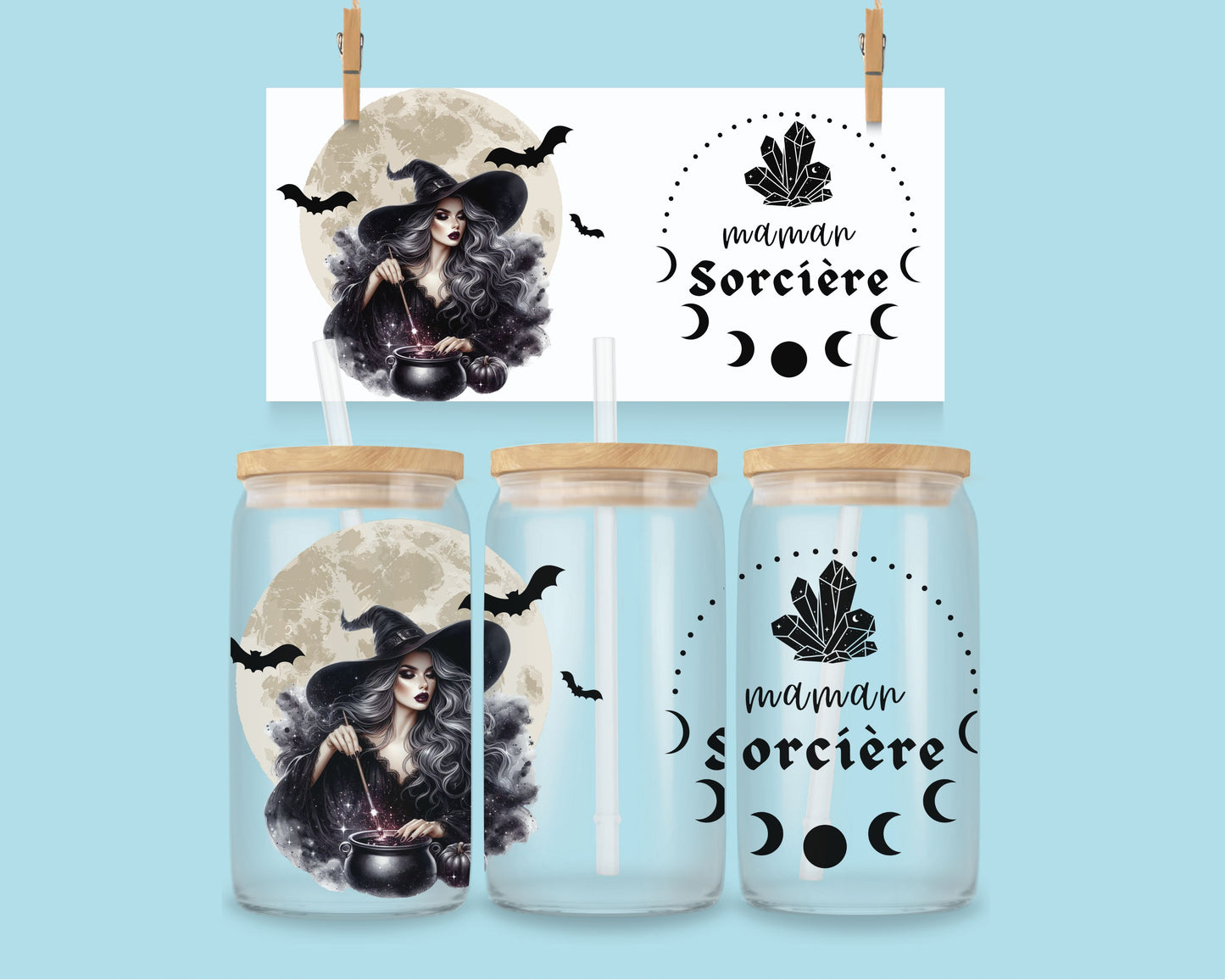 16oz Witchy mama - ENG & FR