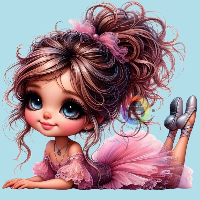 12 cm Ballerina in roze tutu nr 3