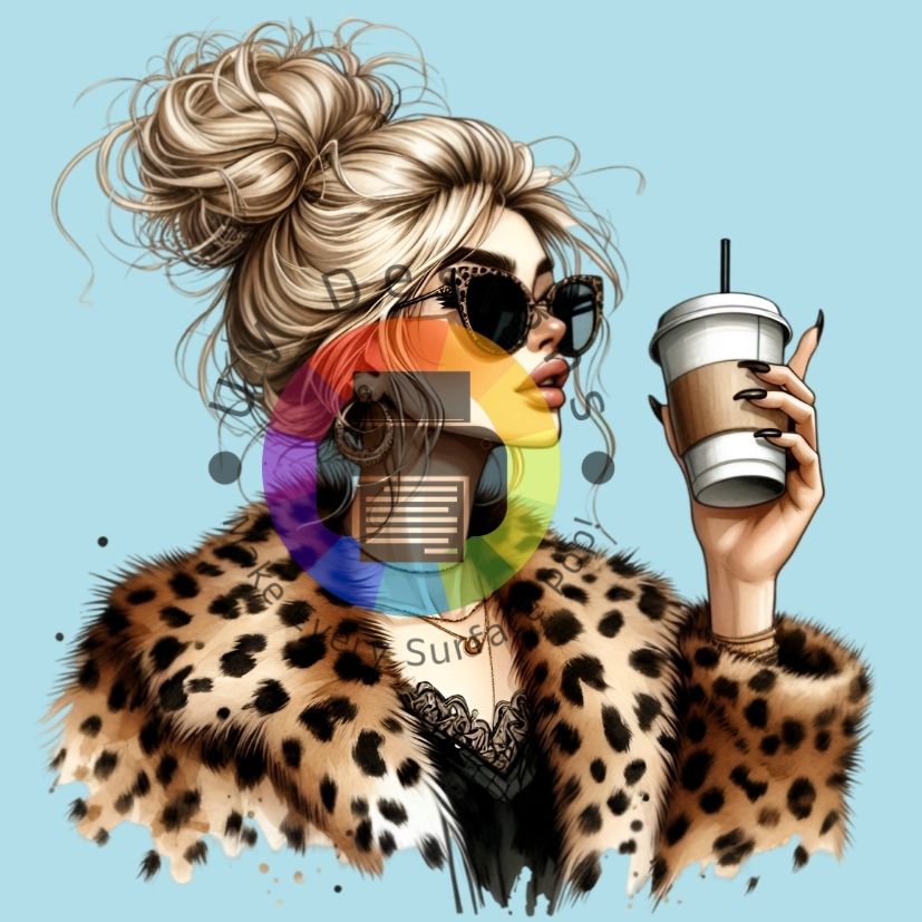 Leopard koffie dame nr 5