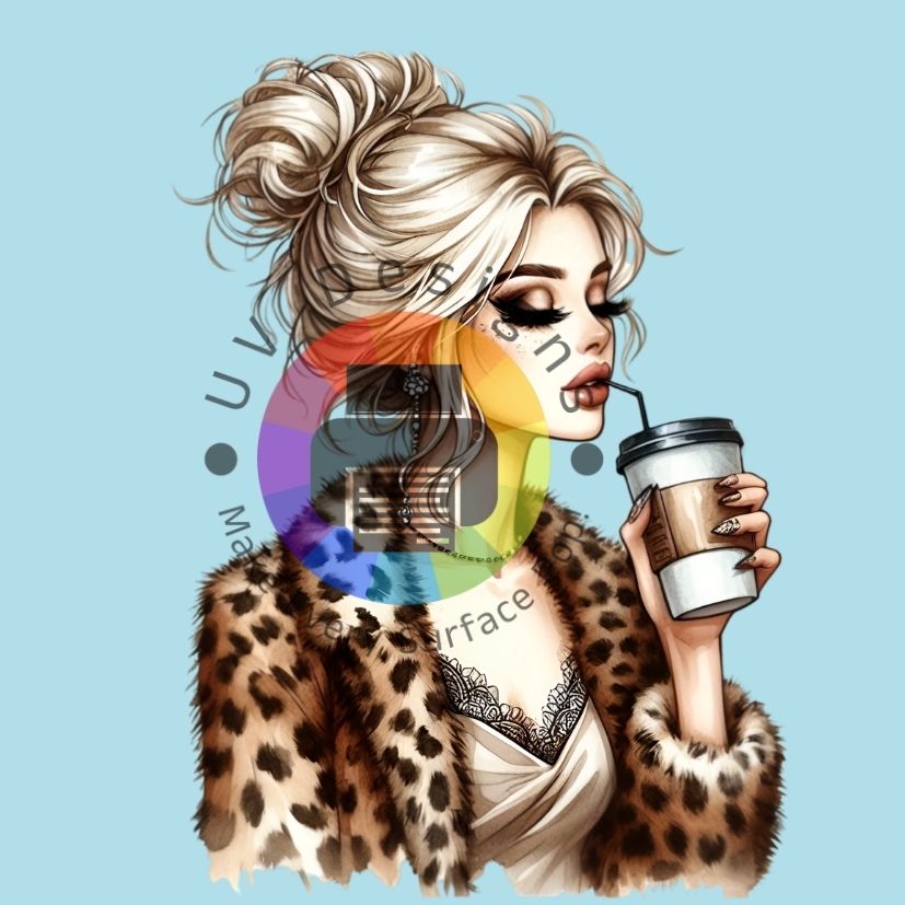 Leopard koffie dame nr 6