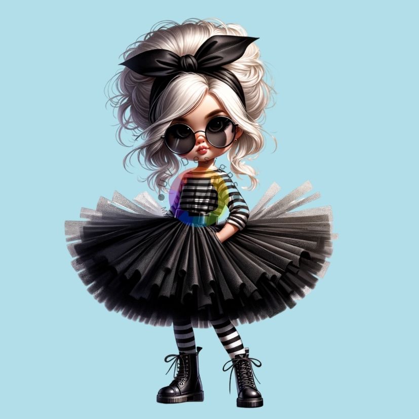 12 cm Ballerina in black tutu no. 7