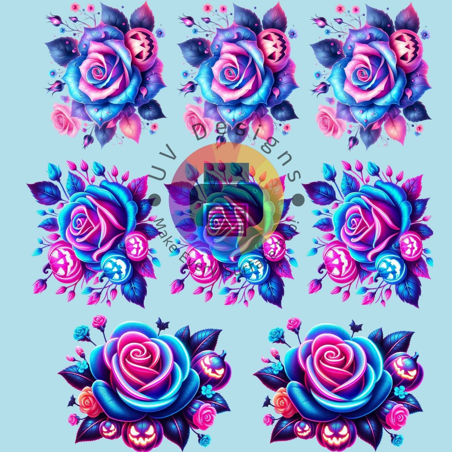 4 cm Rozen met pompoenen