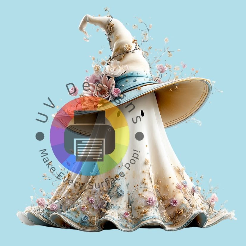 Spook met hoed en bloemen nr 2