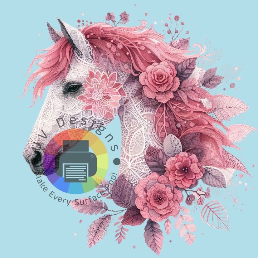 12 cm Lace horse nr 3