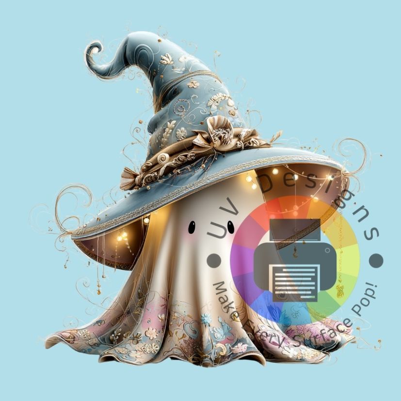 Spook met hoed en bloemen nr 3