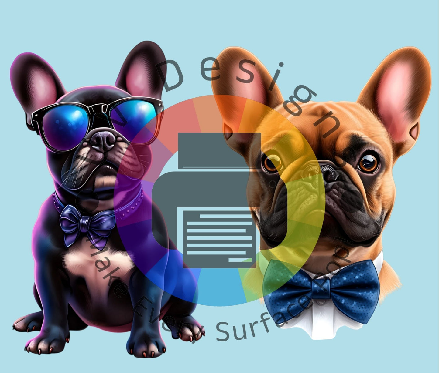 20oz 2 French bulldogs