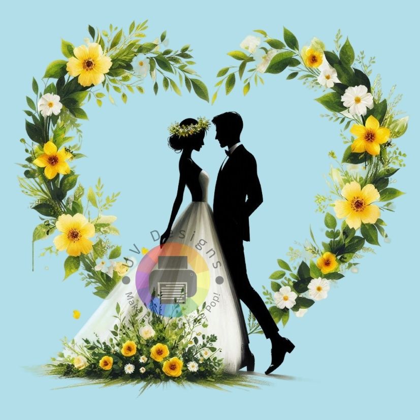 12 cm Bruid en bruidegom nr 6