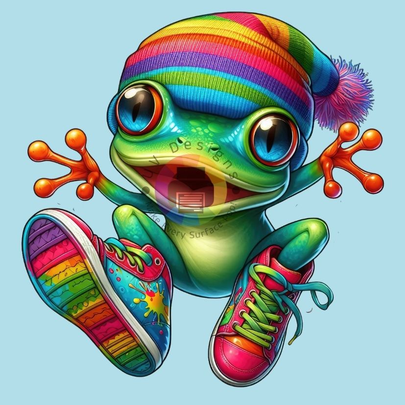 12 cm Grappige kikker nr 2