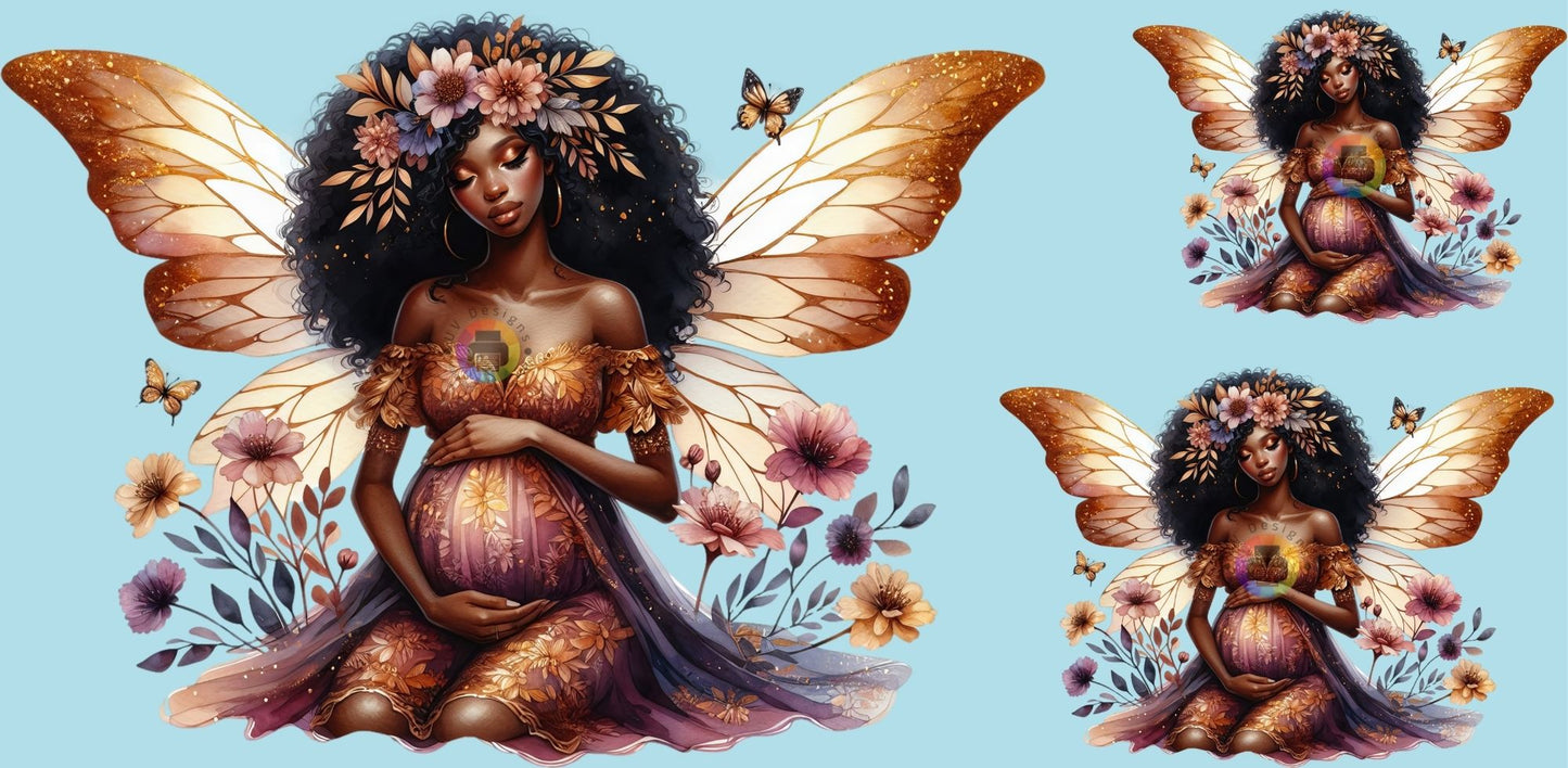 16oz Afro Pregnant Fairy No. 2