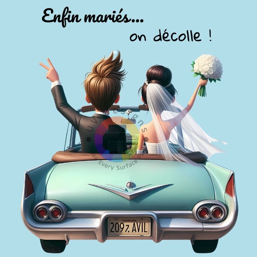 12 cm Enfin mariés... on décolle nr 1