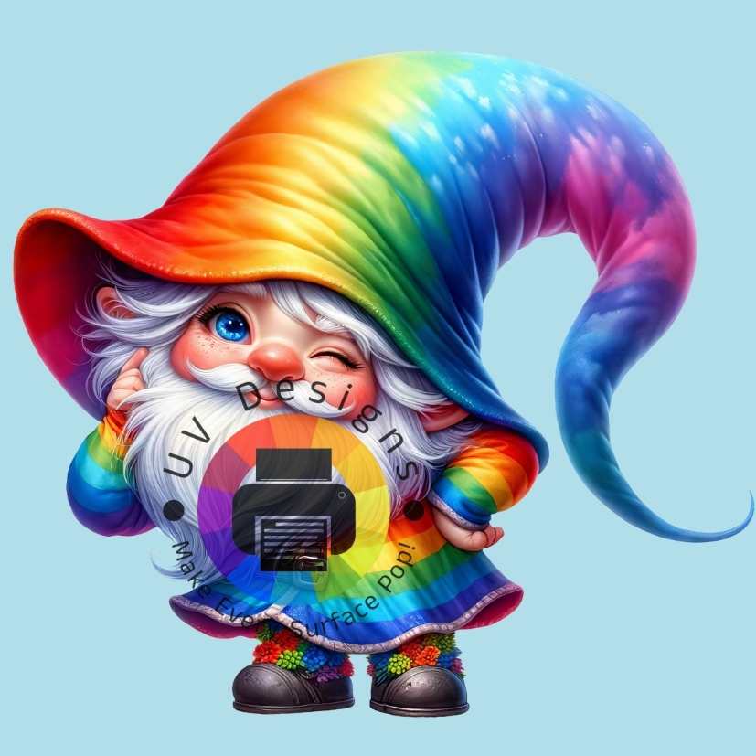 Rainbow gnome no. 6