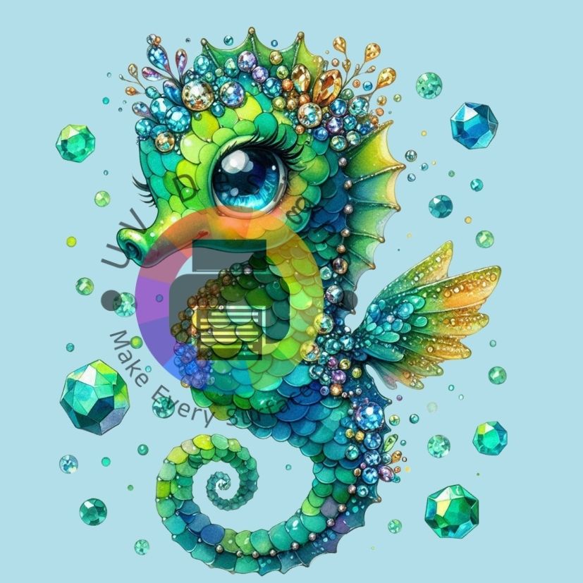 Groen zeepaardje nr 1