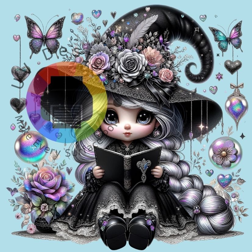 Elf in het zwart - paars nr 4