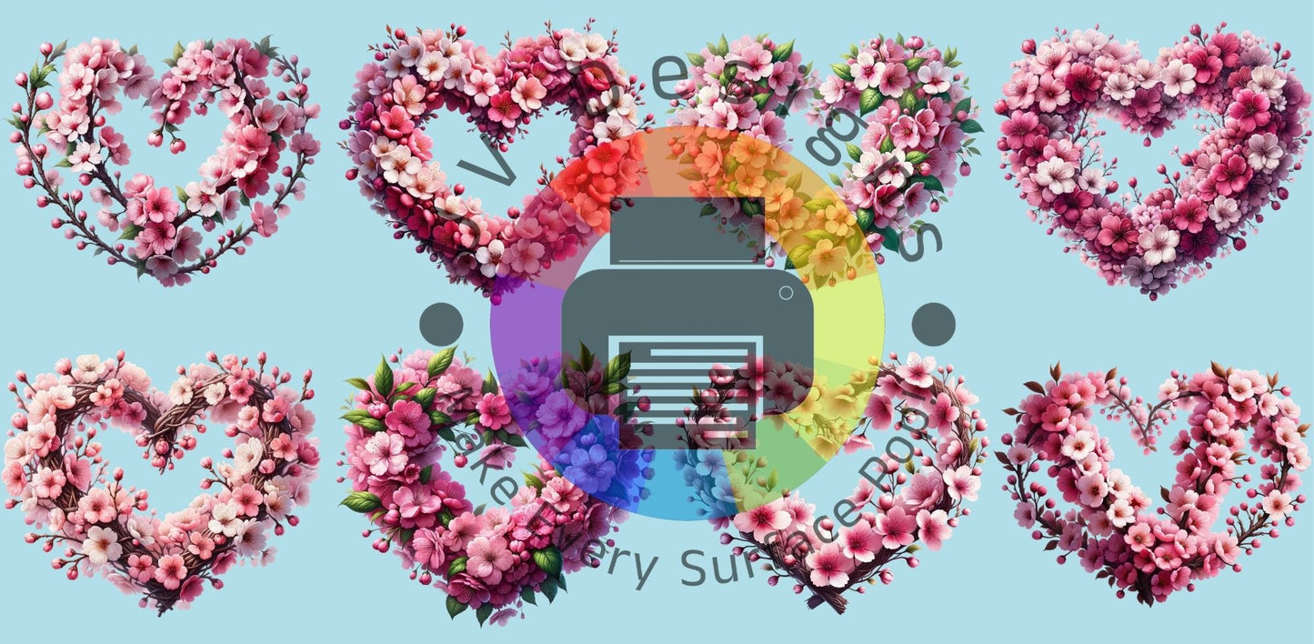 16oz Kersenbloesem hartjes