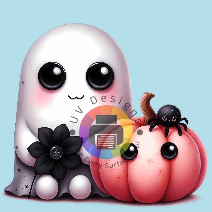 Pompoen - spookje - spin