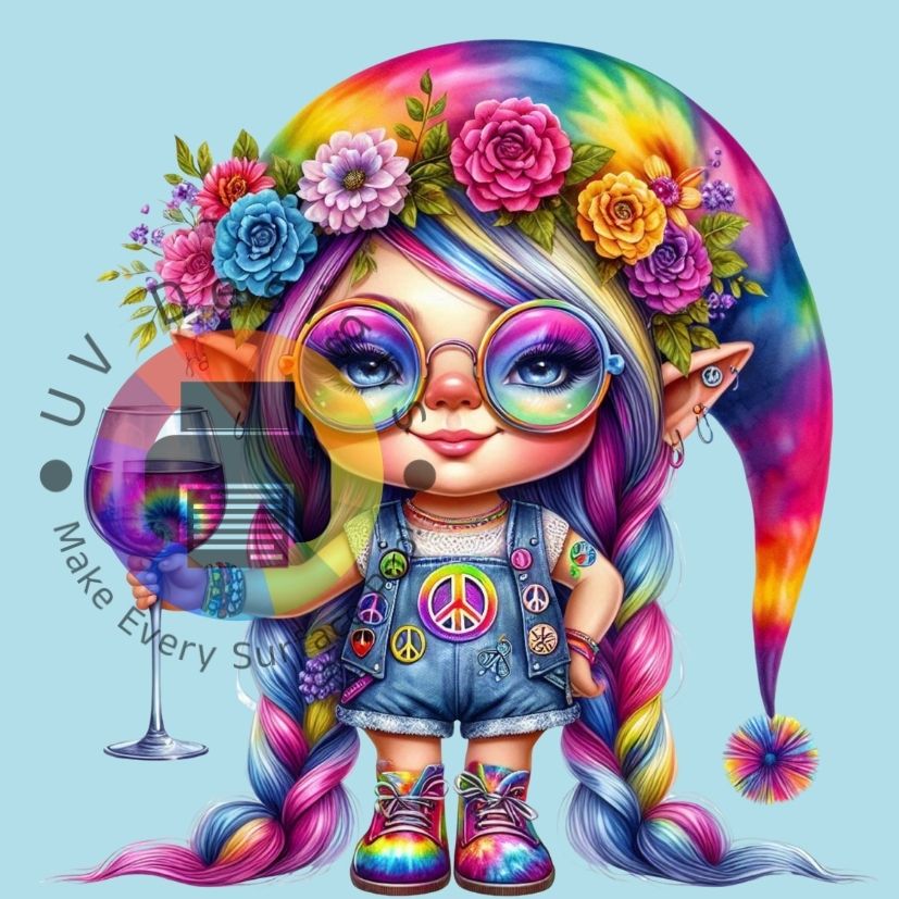 Regenboog hippie gnome nr 4