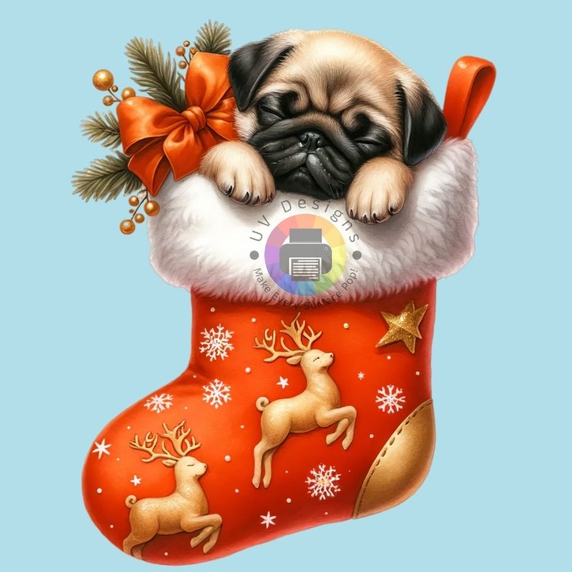 Puppy in kerstsok nr 4