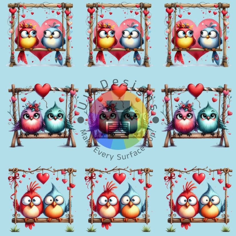 4 cm Lover birds nr 1