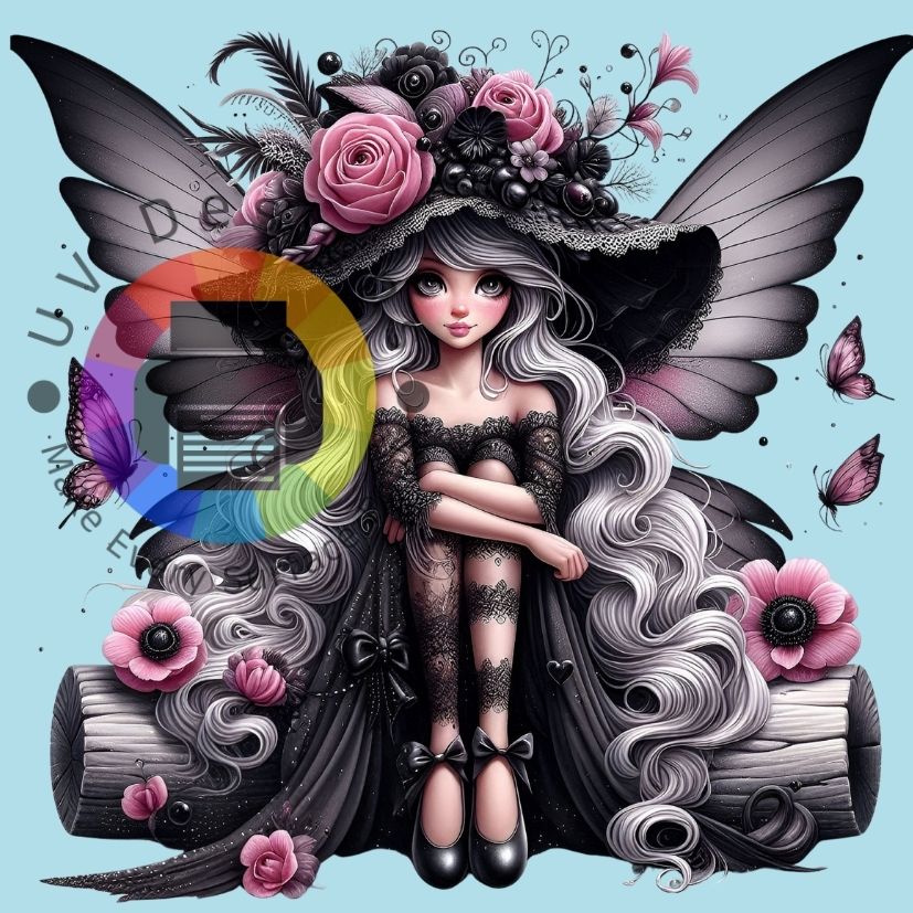 Grijs - roze fee nr 4