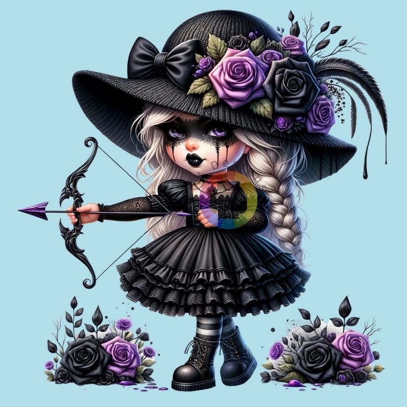 12 cm Gothic meisje nr 7