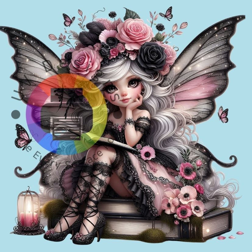 Grijs - roze fee nr 5