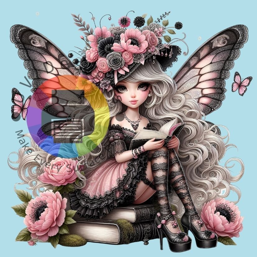 Grijs - roze fee nr 6