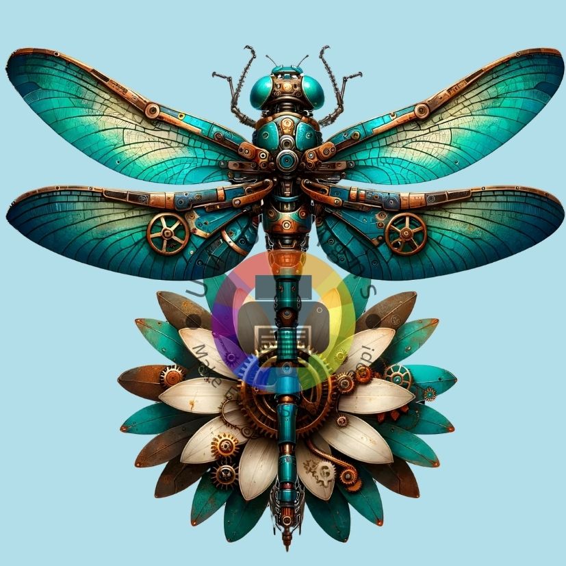 12 cm Steampunk libel nr 4