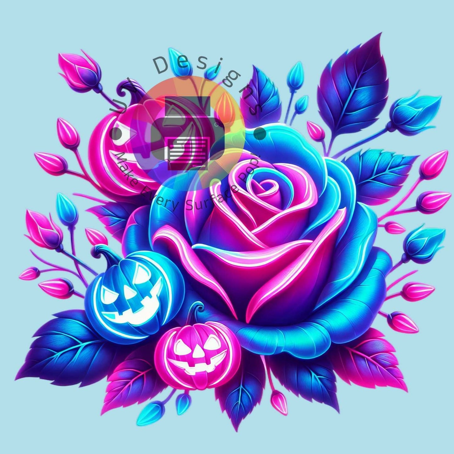 Rose met pompoentjes nr 2