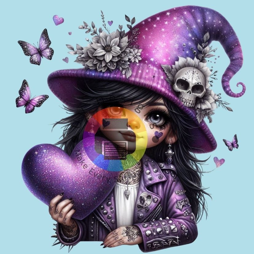 Gothic gnome meisje - Paars nr 4