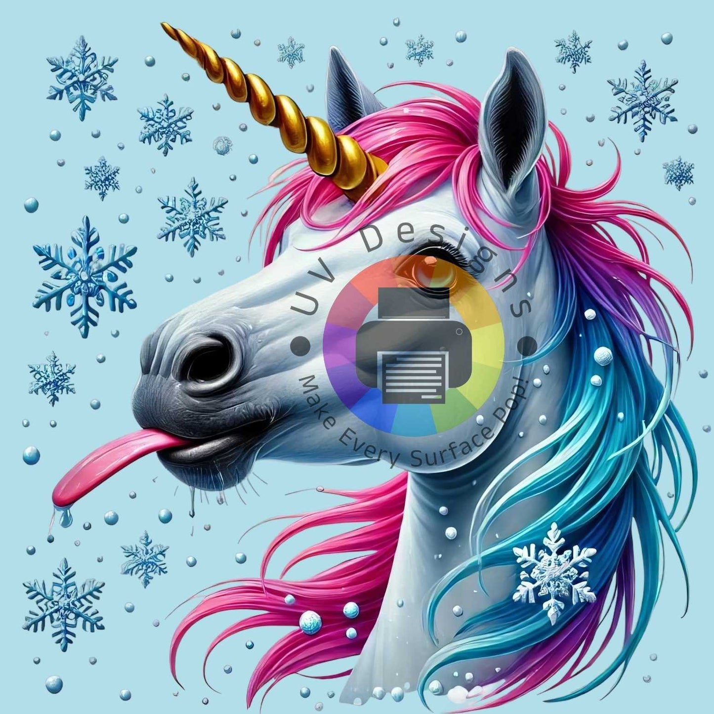 12 cm Regenboog unicorn nr 2