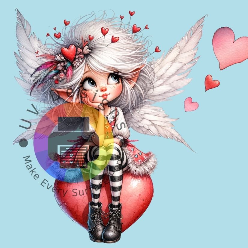 Elfje op rode hart nr 1