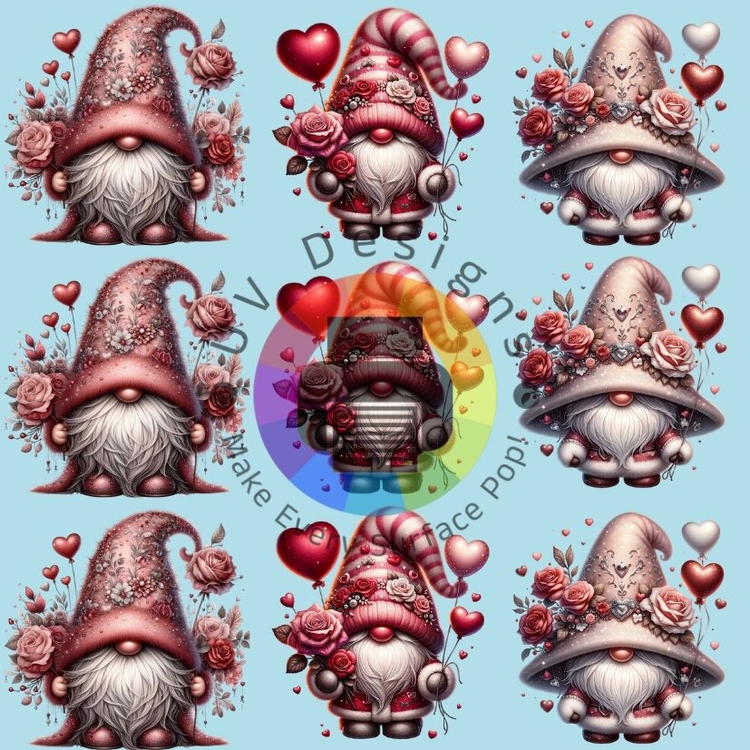 4 cm Valentine gnomes nr 1