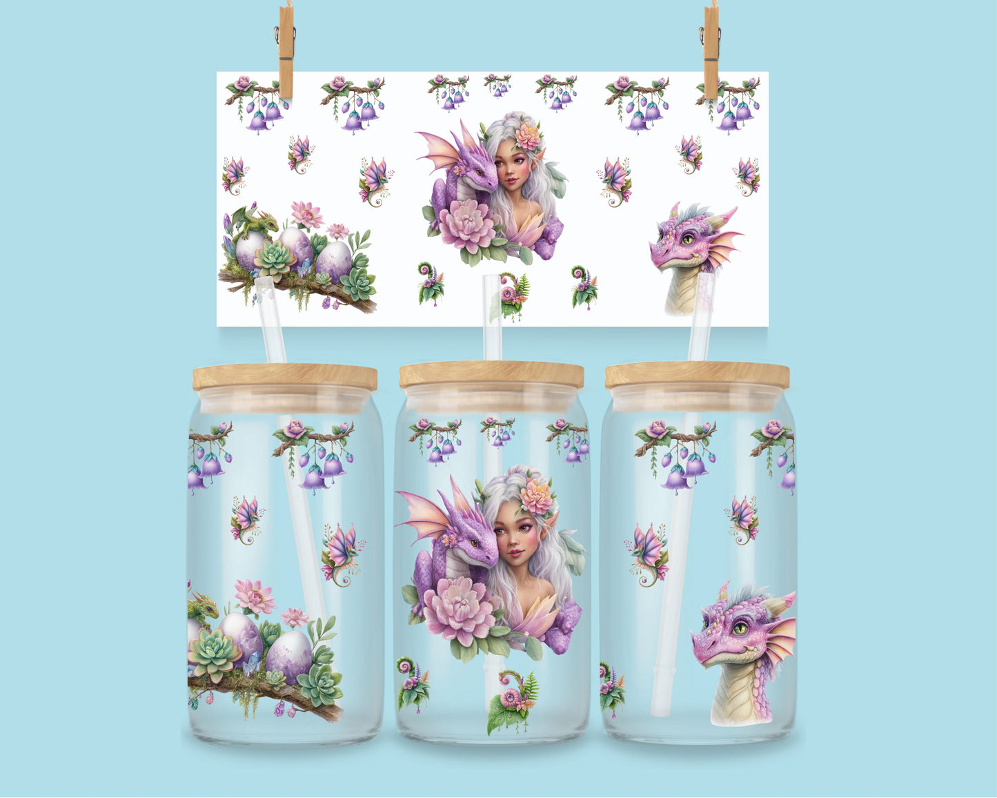 16oz Dragon forest - purple nr 2