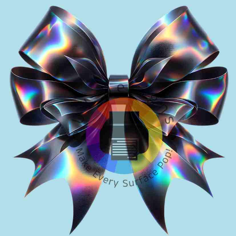 Black "holographic" ribbon no 2