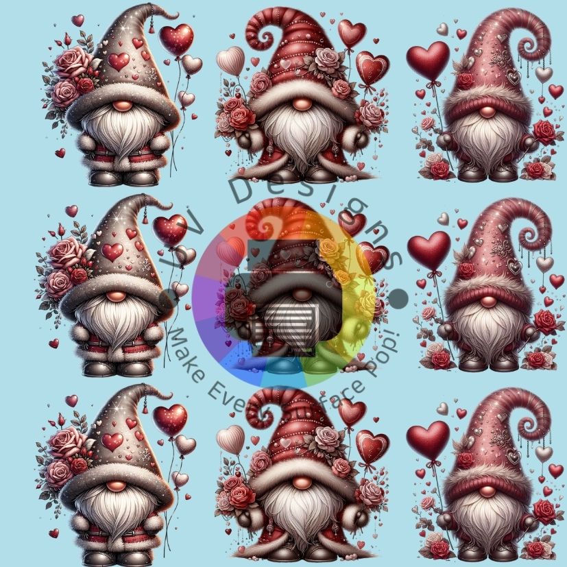 4 cm Valentine gnomes nr 2
